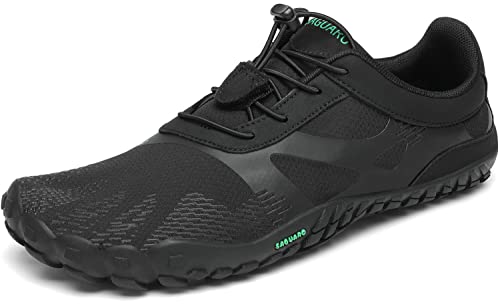 Top regalos para frikis y geeks SAGUARO Hombre Mujer Minimalistas Zapatillas de Trail Running Ligeras y Respirable Zapatos Descalzos Gym Playa Calzado de Deportes Acuaticos para Correr Senderismo, Negro 41 EU