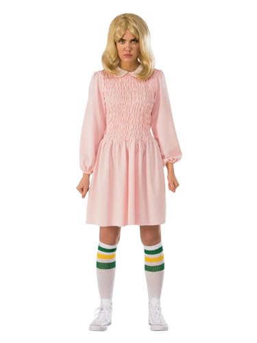 Top regalos para frikis y geeks Rubies Stranger Things Temporada 1 Vestido de Disfraz de Manga Corta Eleven tamaño Adulto, como se Muestra, X-Small para Mujer