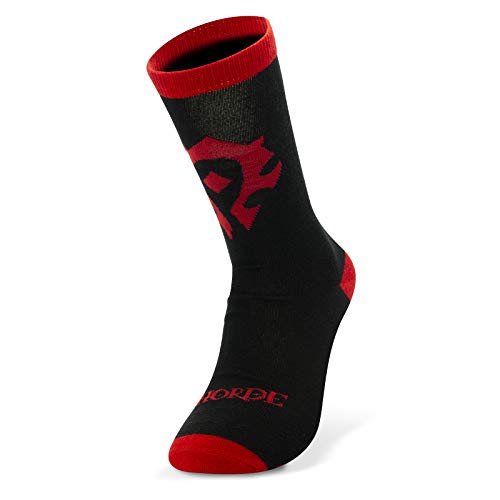 Top regalos para frikis y geeks ABYSTYLE - World of Warcraft - Calcetines - Horde - Negro y rojo - talla única