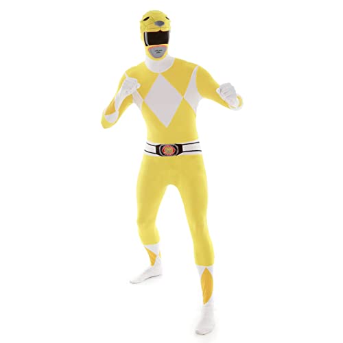 Morphsuits Disfraz Morphsuit de Power Rangers para hombre, talla adulto, amarillo, M UK regalos originales para geeks