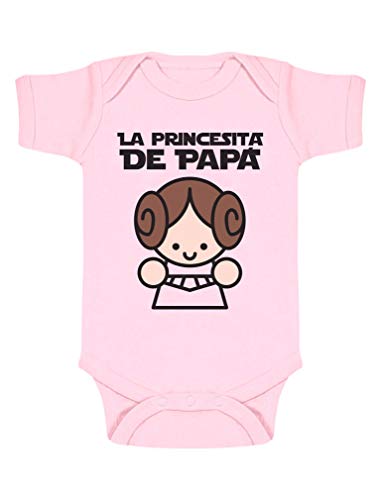 Top regalos para frikis y geeks Green Turtle Body de manga corta para bebé Regalos Originales Para Padres Primerizos - La Princesita de Papá 0-3 Mes Rosa