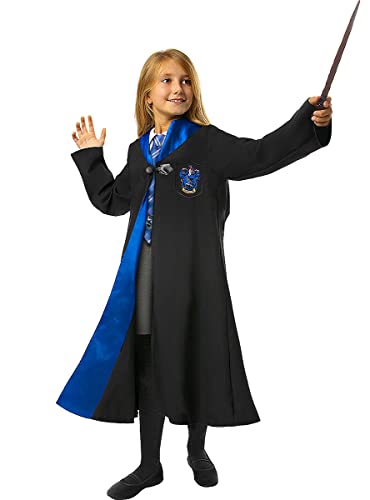 Top regalos para frikis y geeks Funidelia | Disfraz Ravenclaw Harry Potter Oficial para niño y niña Talla 10-12 años Hogwarts, Magos, Películas & Series - Color: Negro - Licencia: 100% Oficial