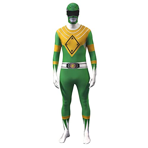 Mejores regalos para frikis y geeks Morphsuits Disfraz de Power Rangers para Hombre, tamaño Adulto, Verde, L UK