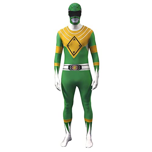 Top regalos para frikis y geeks Morphsuits Disfraz de Power Rangers para Hombre, Talla L, Color Verde