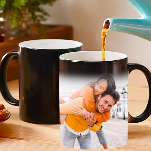 Top regalos para frikis y geeks Transparent Gift Taza Mágica Personalizada con Foto.Tazas Personalizadas Cerámica de Desayuno. Regalos Originales para Hombre y Mujer. Regalos San Valentín, Aniversario, Regalos para Parejas, Novios