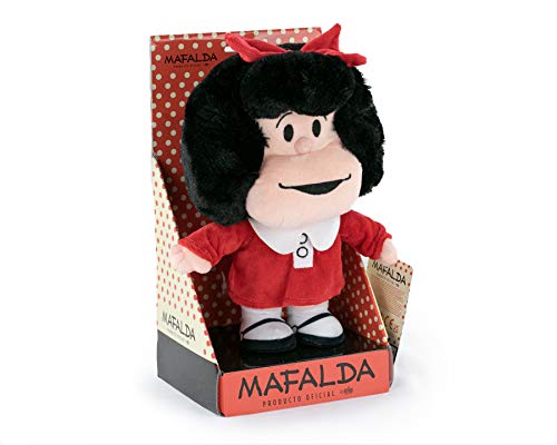 Top regalos para frikis y geeks BARRADO Mafalda - Peluche Mafalda 27 Cm - Calidad Super Soft (Display, Rojo)