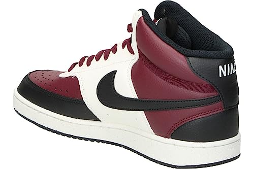 Top regalos para frikis y geeks NIKE Court Vision Mid NN, Sneaker Hombre, Dark Beetroot/Black-Sail, 45 EU