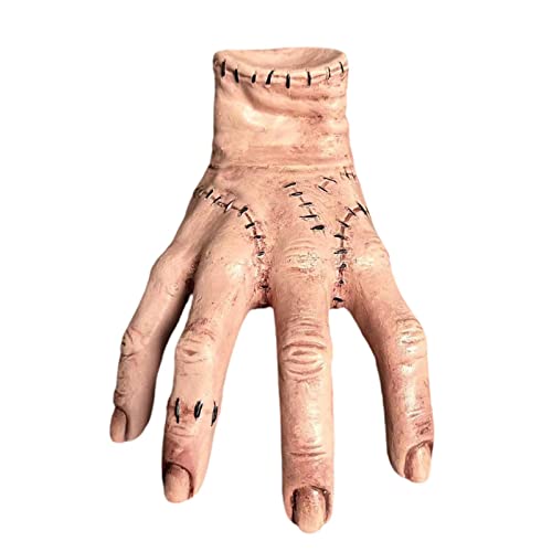 Addams Family Thing Hand - Figura de acción de látex Anime gótico miércoles Addams Hands - Mano Cosa Familia Addams Juguete para Divertidos Accesorios de Fotos de Cosplay regalos originales para geeks