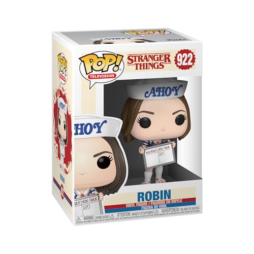 Top regalos para frikis y geeks Funko POP! TV: Stranger Things-Robin Collectible Toy - Figuras Miniaturas Coleccionables Para Exhibición - Idea De Regalo - Mercancía Oficial - Juguetes Para Niños Y Adultos - Fans De TV