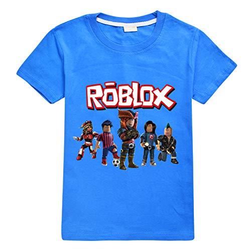 Top regalos para frikis y geeks Ro-blox - Camiseta de manga corta con cuello redondo para niños