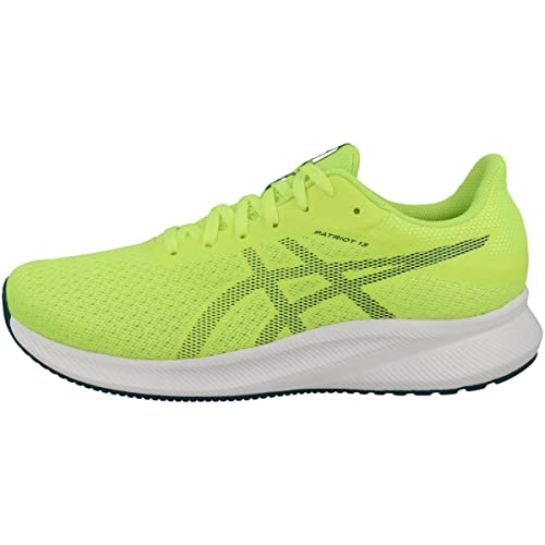 Top regalos para frikis y geeks Asics Patriot 13, Zapatilla Hombre, Safety Yellow/Velvet Pine, 44.5 EU