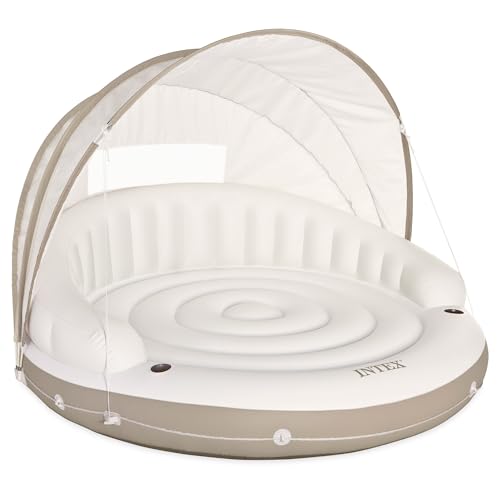 Top regalos para frikis y geeks INTEX 58292EU - Isla Hinchable Canopy Crema - 199x150 cm