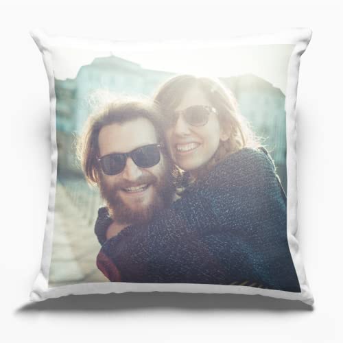 Top regalos para frikis y geeks Genérico Cojín Personalizado con Foto y/o Texto Relleno Incluido Cojin con Imagen Regalo Pareja Padre Madre Novio Novia (35 x 35)