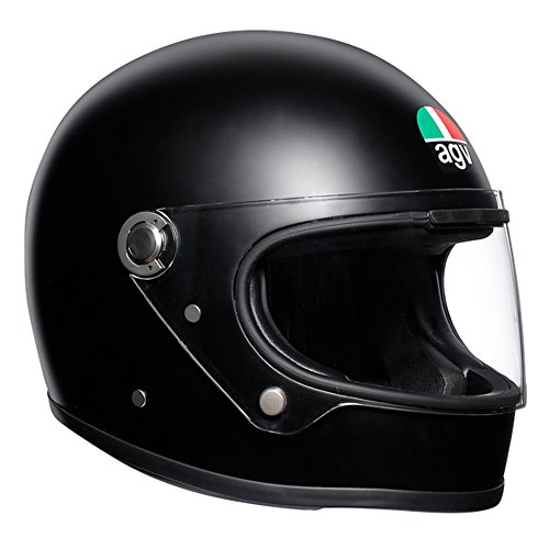 Top regalos para frikis y geeks AGV X3000 ECE 22-05 Solid Casco Moto Integral ECE 22-05 Legends, Vintage Retro, Negro Mate, L