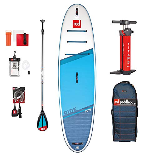Red Paddle 10’6″ Ride MSL + Carbon 50 Nylon Tabla Sup Y Paddle, Adultos Unisex, Multicolor, Uni