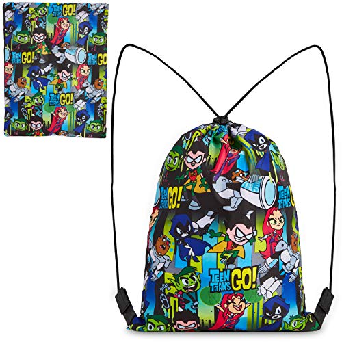 Top regalos para frikis y geeks Teen Titans Go Mochila Cuerdas, Mochila Saco de Los Jovenes Titanes, Bolsa Deporte Para Niños, Mochila InfantiL, Regalos Niños Niñas Adolescentes