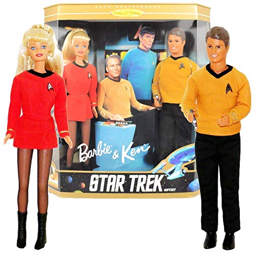 Top regalos para frikis y geeks Barbie Collectibles, Barbie y Ken Star Trek Set de Regalo