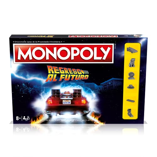 Top regalos para frikis y geeks Monopoly Regreso al Futuro - Juego de Mesa de las Propiedades Inmobiliarias - Versión en Español