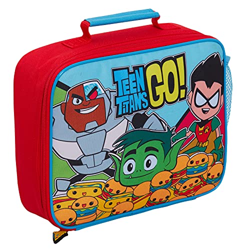 Top regalos para frikis y geeks Teen Titans Go! Bolsa de almuerzo para niños y niñas, totalmente aislada, para el regreso a la escuela, refrigerios