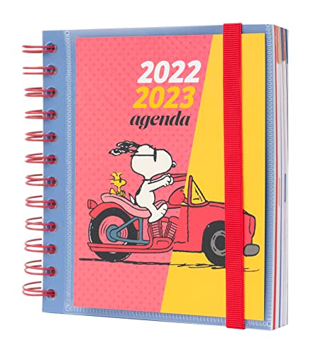 Top regalos para frikis y geeks Agenda 2022 2023 Snoopy - Agenda escolar 2022 2023 dia por página desde agosto de 2022 a junio de 2023 │ Vuelta al cole material escolar - Agenda Snoopy 2022 2023 - Licencia oficial