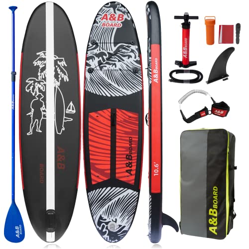 A&BBOARD Tabla de Paddle Surf Inflable, 10