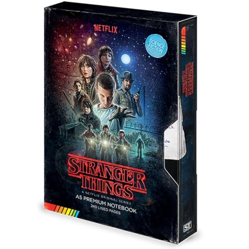 Top regalos para frikis y geeks Stranger Things Cuaderno de notas A5 Premium (VHS)