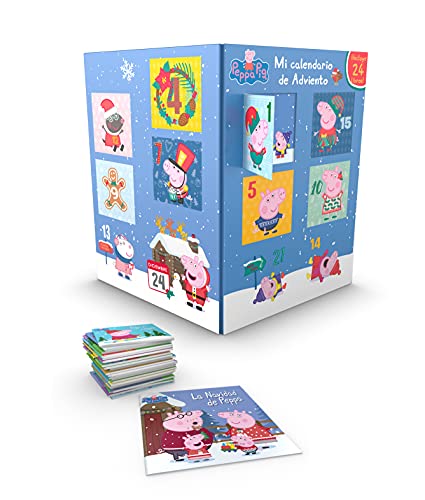 Ofertas y reviews regalos para frikis y geeks Peppa Pig. Libro juguete - Mi calendario de adviento: Incluye 24 libros para que niños y niñas cuenten los días que quedan para Navidad