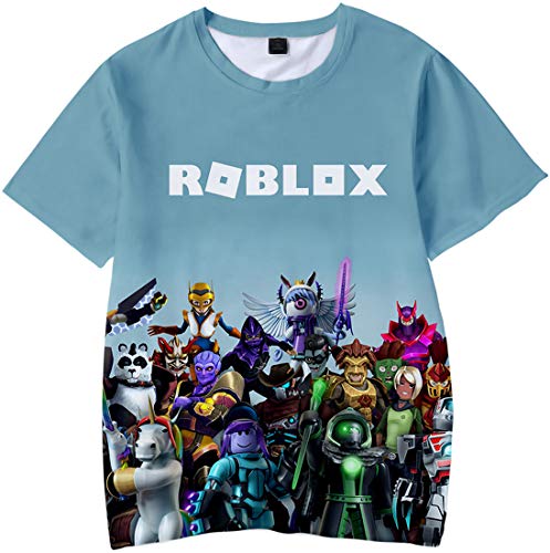 Top regalos para frikis y geeks MINIDORA Roblox T-Shirt Niños Camiseta de Manga Corta 3D Imprimir de Juego 130,Estilo 1005