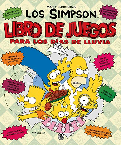 Top regalos para frikis y geeks Los Simpson. Actividades - Libro de juegos para los días de lluvia (Bruguera Contemporánea)