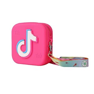 Bolso de hombro Tik Tok para niñas,Bolso de tema musical,Bolso bandolera para niñas y niños