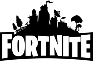 Logo Fortnite en blanco y negro