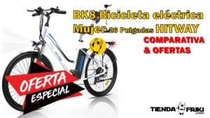 Ofertas y ficha técnica de la EBIKE BK8 Bicicleta eléctrica Mujer 26 Pulgadas HITWAY
