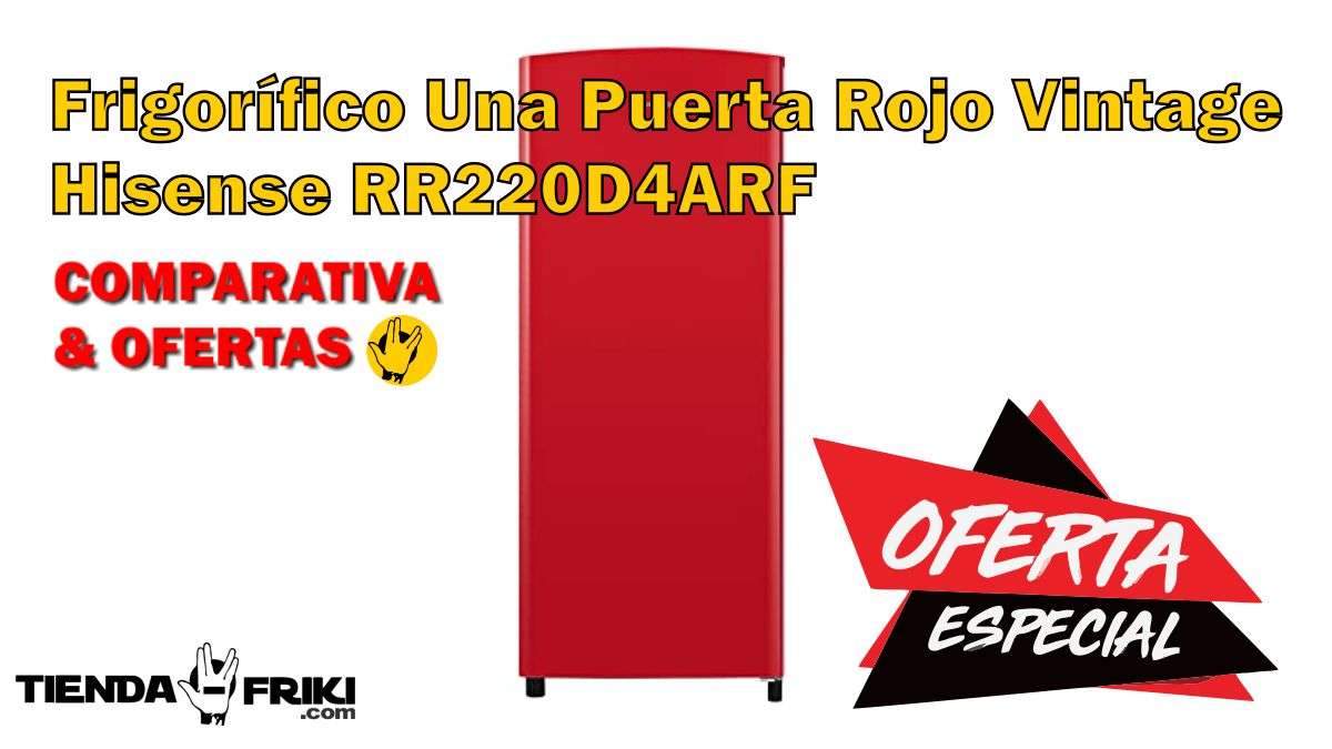 OPINIONES Y OFERTA Frigorífico Una Puerta Rojo Vintage Hisense RR220D4ARF