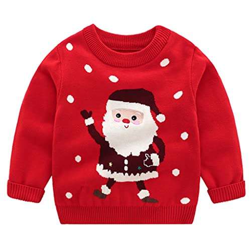 jersey navideño para niños y niñas con santa Claus