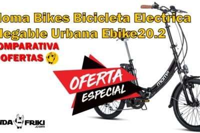 Moma Bikes Bicicleta Electrica Plegable Urbana Ebike20.2, Aluminio SHIMANO 7v, Batería Litio 36V 16Ah OFERTA Y REVIEWS