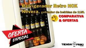 Refrigerador Retro HCK Nevera, enfriador de bebidas de 115L REVIEWS Y OFERTAS