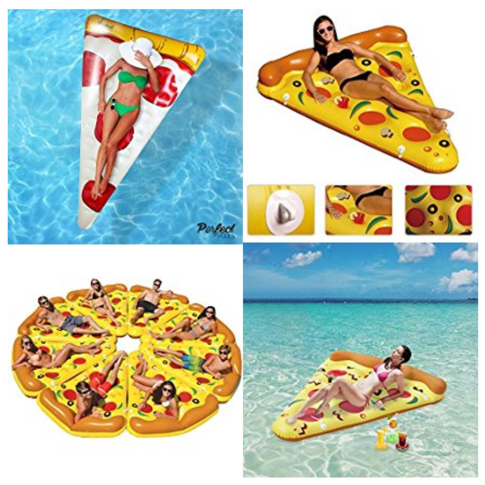 Comprar flotador con forma de pizza. Tienda online.