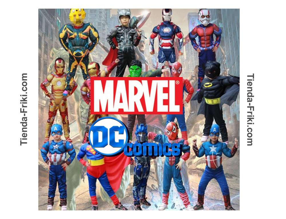Comprar disfraz infantile de héroes de Marvel o DC Comics
