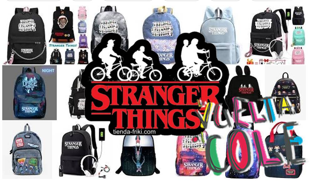 Mayor variedad de mochilas y carteras escolares de Stranger Things 2023