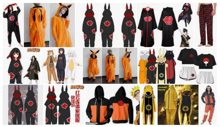 Tienda de ropa para dormir y pijamas originales de Naruto 2023