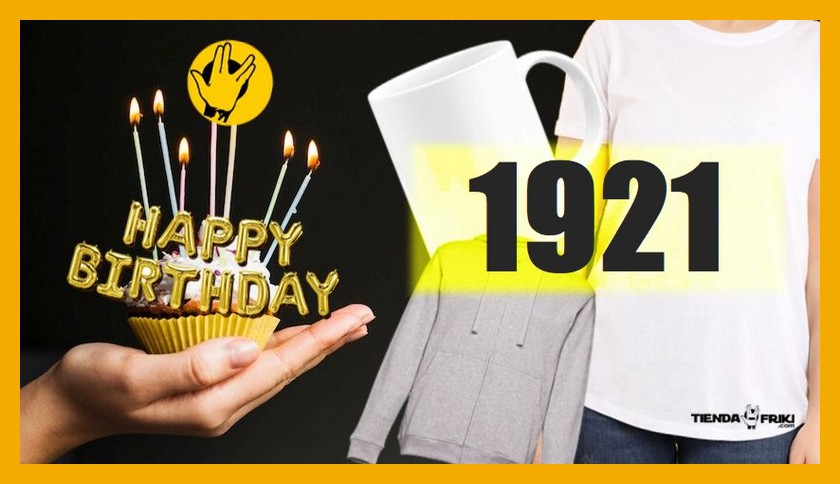 Productos de regalo originales de cumpleaños para quienes nacieron en el año 1921 y tendrás 102 en el actual año