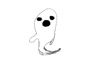 Fantasma GIF sin fondo para Halloween
